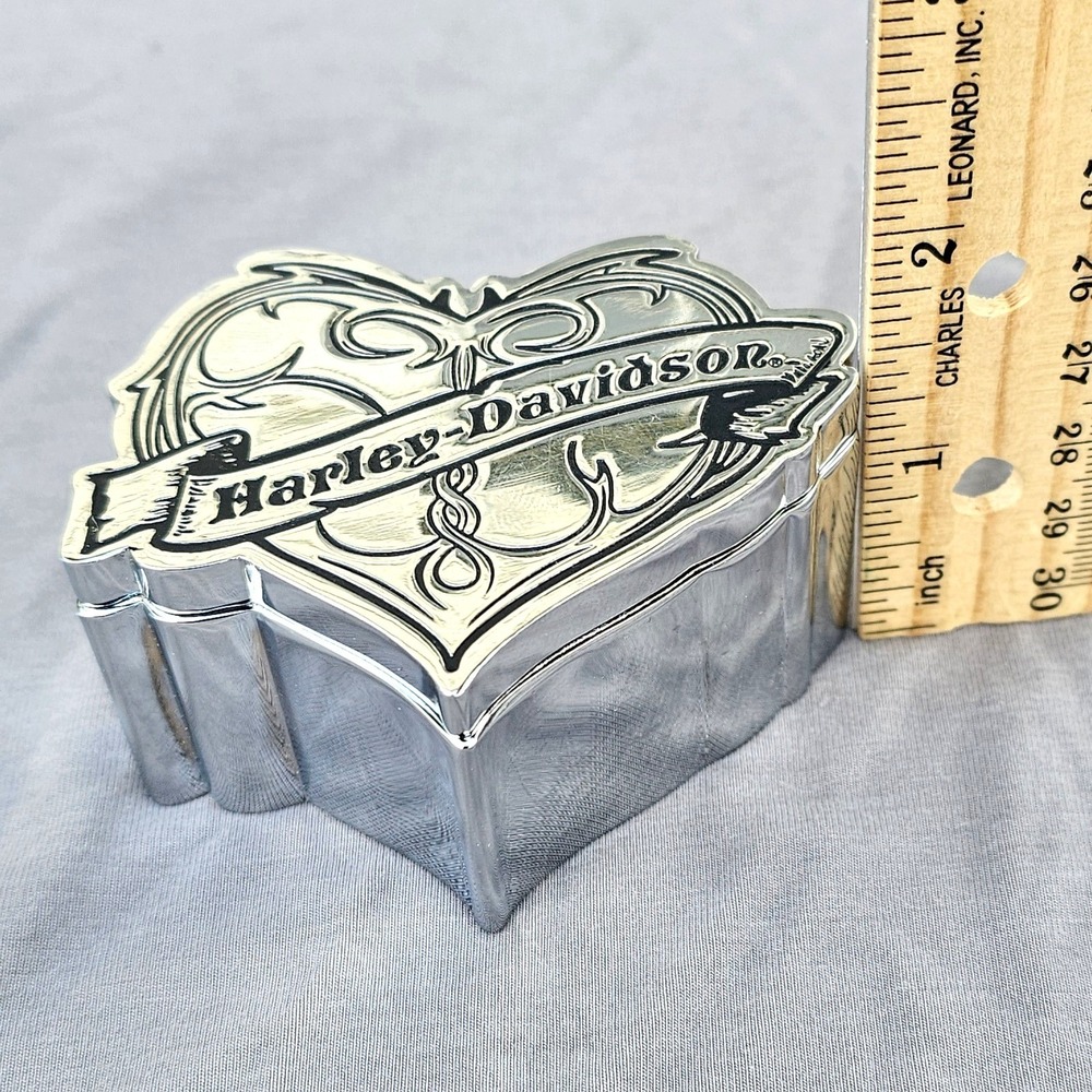 Harley Davison HD heart Shaped Jewelry Trinket Box 2007. - Picture 9 of 10
